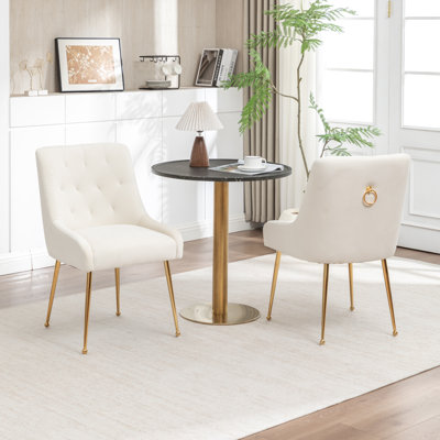 Mayreli Tufted Velvet Upholstered Side Chair