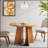 Kennedy 44 Inch Round Dining Table, Durable and Space-Saving Design for Modern Kitchens and Dining Rooms
