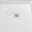 Base de douche en alcôve PP blanc brillant avec drain central Streamline
