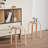Set of 4 Stackable Stools, Stackable Bentwood Stools, Round Backless Chairs for Dining Room, Kitchen, Classroom