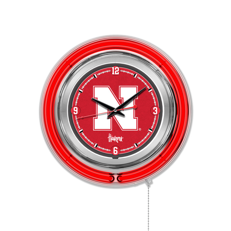 Horloge murale 15 po NCAA, Nebraska