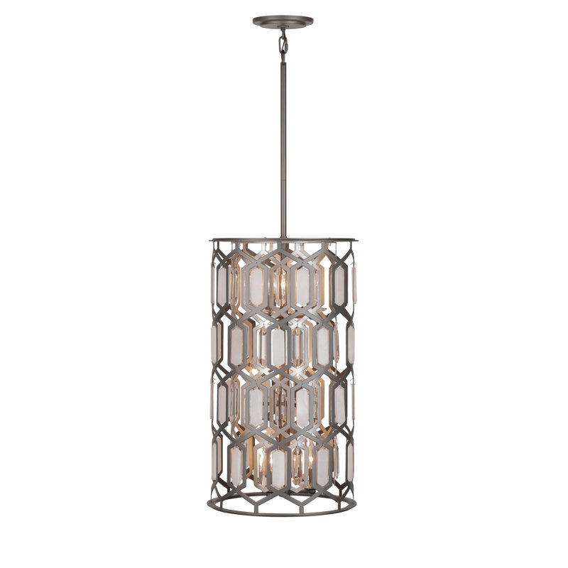 Minka Lavery Hexly - 9 Light Foyer In Bronze & Sultry Silver Finish