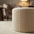 Valde Round Ottoman in Beige