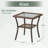 Durable All-Weather Rattan Outdoor Side Table with Tempered Glass Top and Storage, Perfect for Patio and Balcony Use