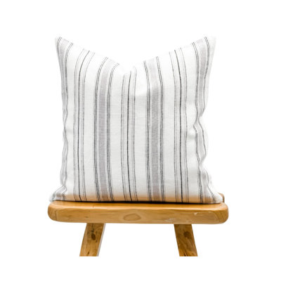 Striped Linen Pillow Cover