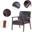 Fauteuil Mid-Century de 68 po de largeur-182214833