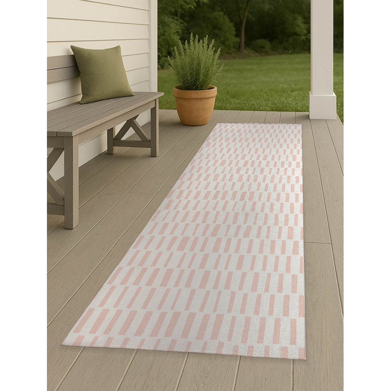 Flat Attack Non-Slip Outdoor Rug, Runner 2'6" x 8'