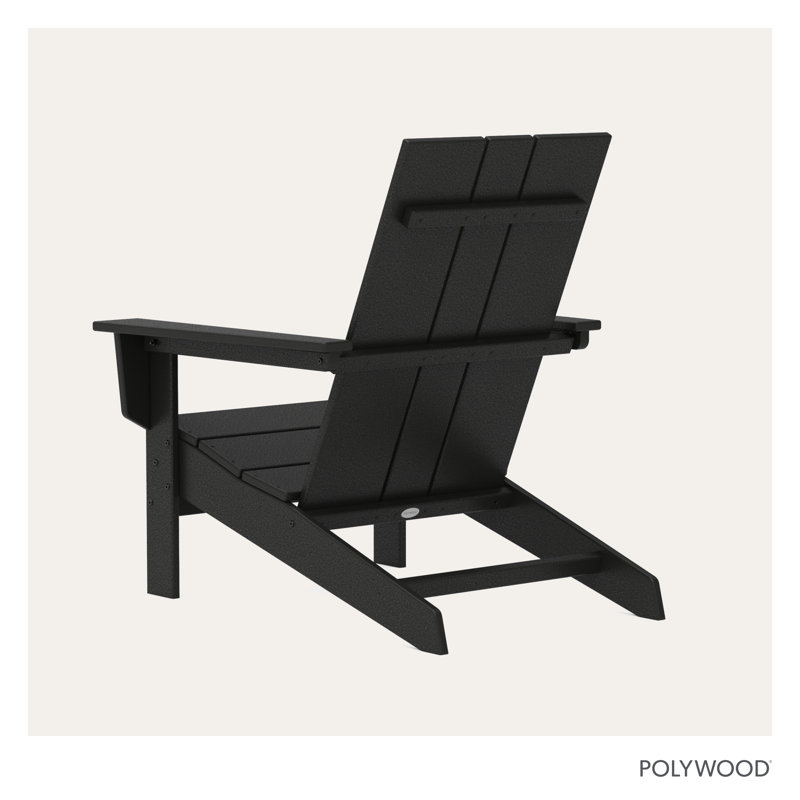 POLYWOOD x AllModern Oversized Adirondack Chair, Black