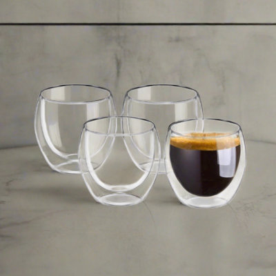 3.5oz. Double Wall Glass Set