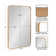 Anacleta Radius Rectangle Framed Wall Mirror
