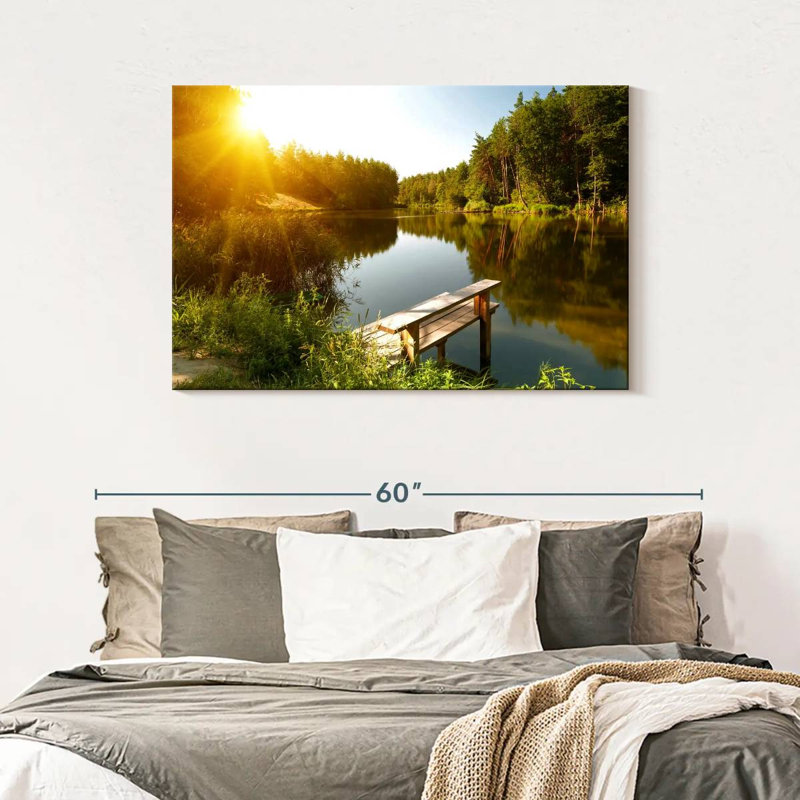 Alvord Serene Forest Lake, 30" H x 45" W