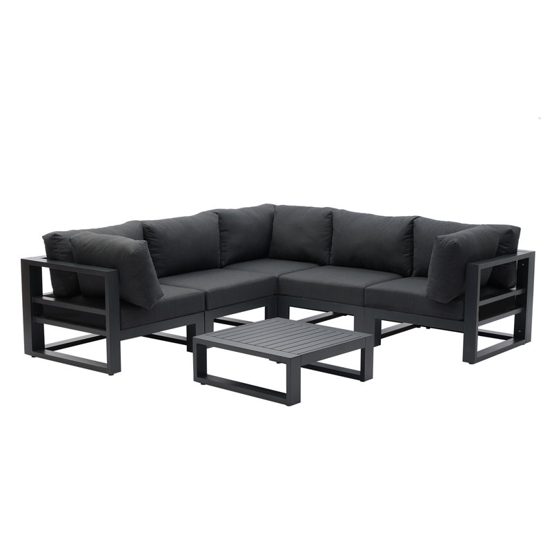 Ornithogale 5 - Person Patio Conversation Set with Cushions