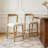 Solid Rubber Wood Counter Stools