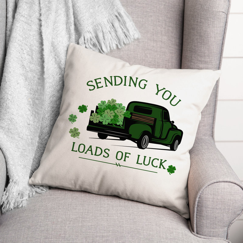 Coussin décoratif charges de camion de chance