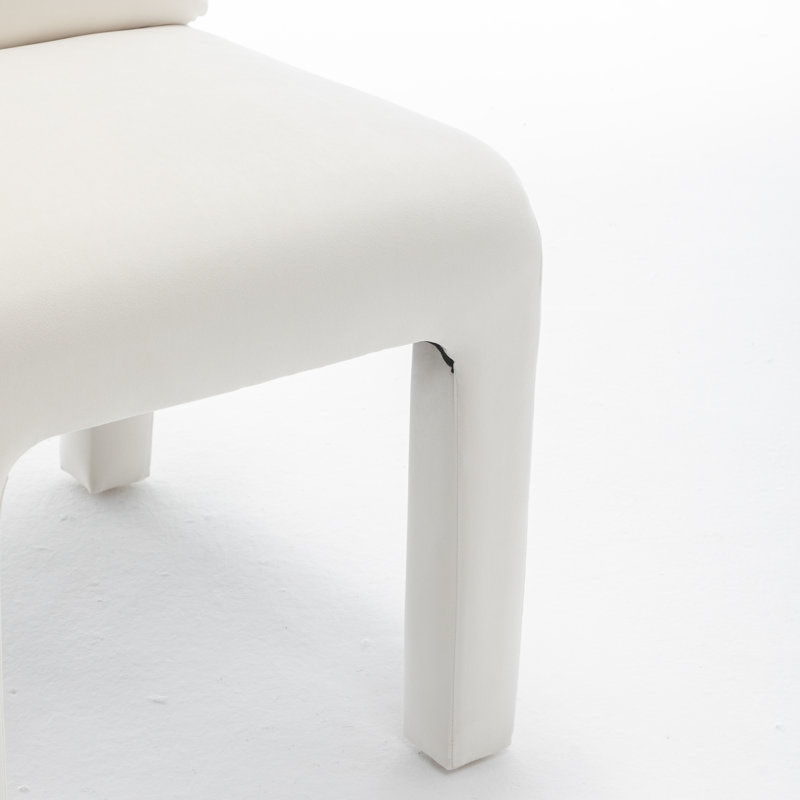 Cowger Velvet Upholstered Side Chair, Beige