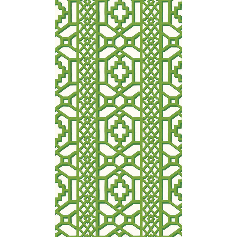 Papier peint treillis Zanzibar, Jade