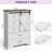 47" Tall Farmhouse 5 Drawer Sideboard Buffet, Storage Cabinet Chest With Sliding Barn Door & Shelf For Kitchen, Bathrooms-989981567