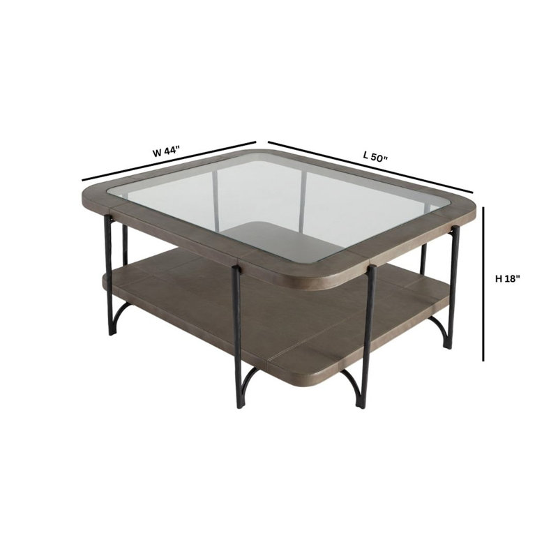 Tierras Glass Coffee Table