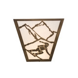 Rustic Lodge 2 - Light Flush Mounted Sconce
