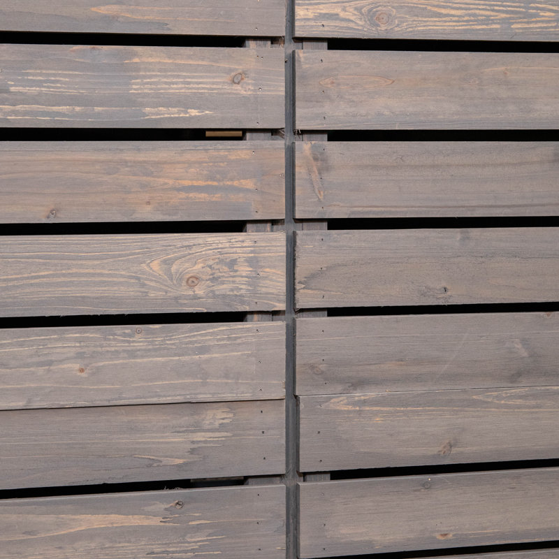 Pack of 4 Grey Washed Back Panels Only For SA-BINS3 Double Bin Storage