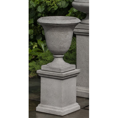 Linwood Cast Stone Urn Planter with Pedestal