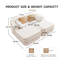 Canapé modulaire 77,2 po en tissu blanc Teddy-1796726516