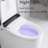 Smart Toilet With Heated Bidet Seat, Auto Flush, Warm Water, Foot Sensor - Bathroom Luxury Feature Air, Side Button