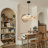 1-Light Pendant Lights Modern White RGB