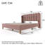 Upholstered Bed With Usb Linen-1069487454-1069487453