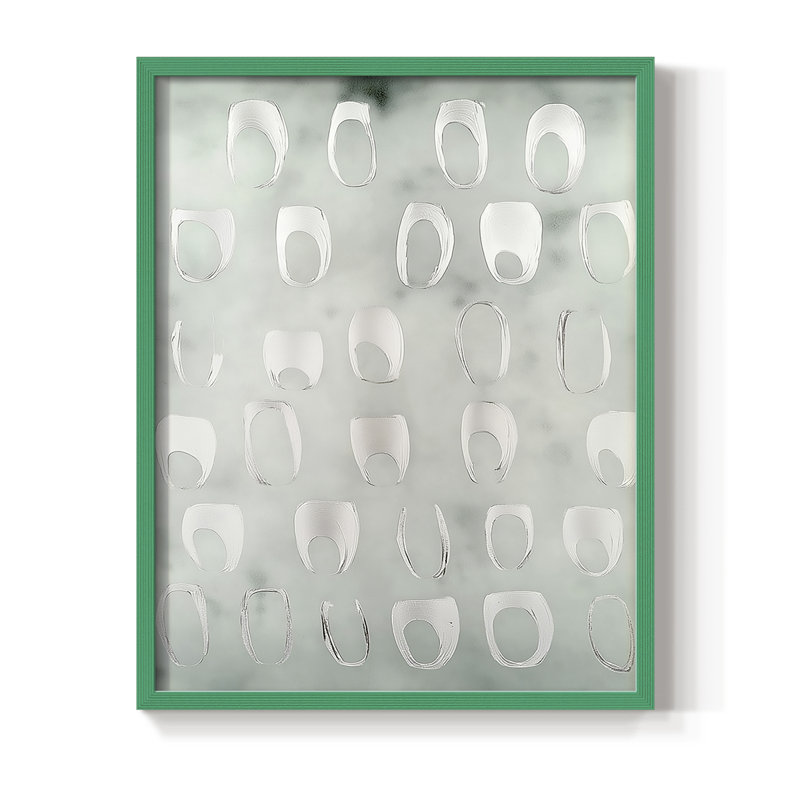 "ABSTRACT Series DCCLXVI" par J Paul, H 11 po x l 9 po, Vert