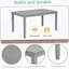 Table de salle à manger rectangulaire pour 4 personnes, table de salle à manger pour petits espaces-1307402262