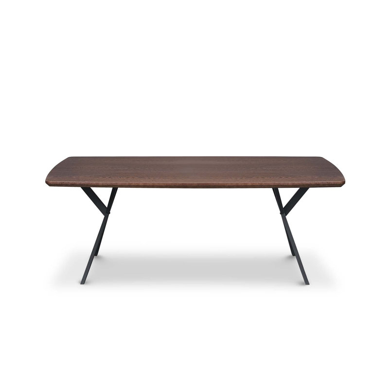 Norrine Rectangular 100Cm L x 200Cm W Dining Table, Dark Walnut
