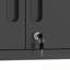 Armoire de rangement murale en métal avec 2 portes verrouillables et 1 tablette réglable