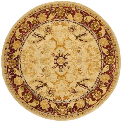 Tapis doré en laine touffeté à la main Ladd