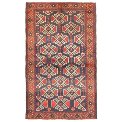 Tapis bleu marine Zeigler 3 pi 8 po x 6 pi 2 po