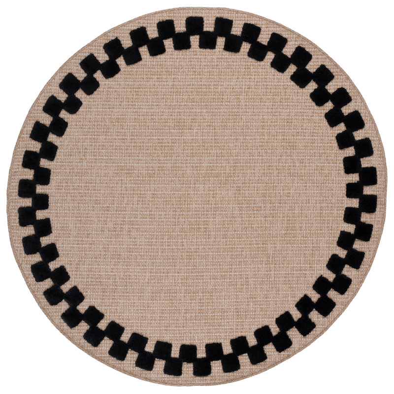 Clayton 100 Solid Color Rug, Round 6'7"
