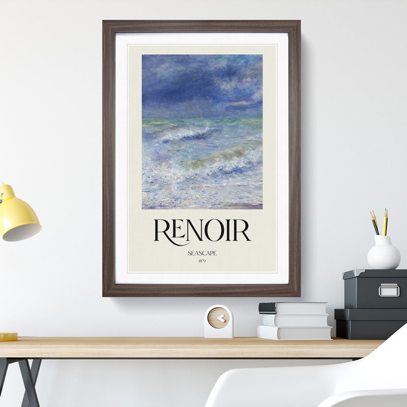 Seascape by Pierre-Auguste Renoir - Picture Frame Graphic Art, 36cm H x 27cm W x 2cm D