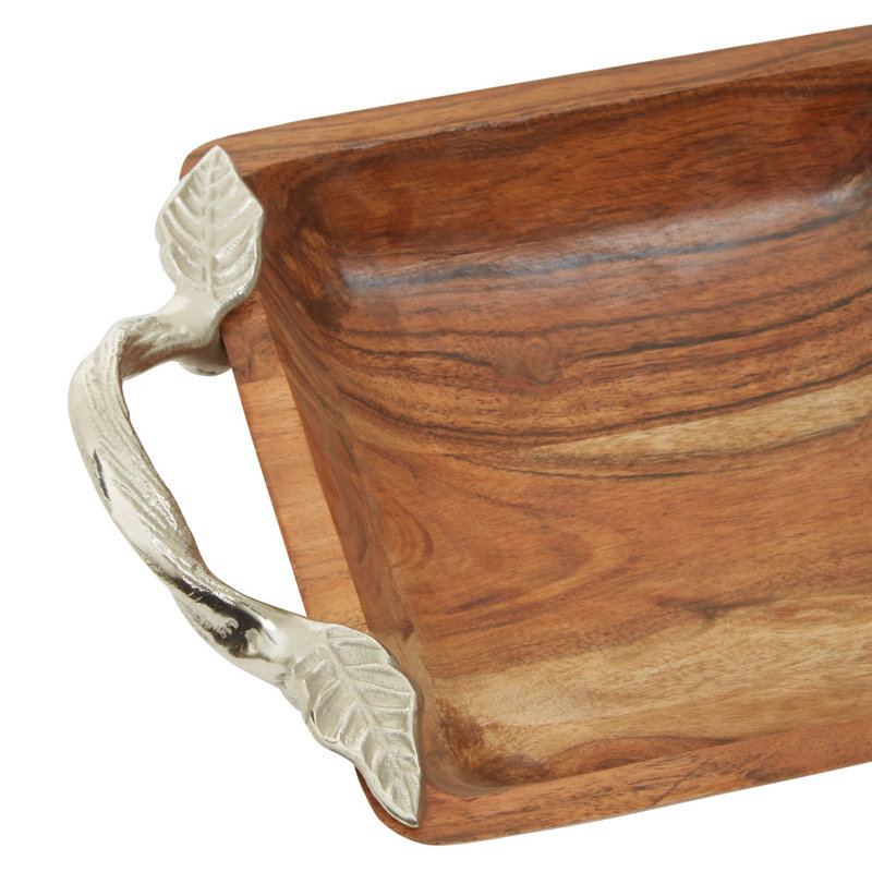 Alpen Home Bulhary Wood Condiment Server