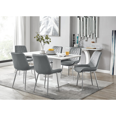 Eubanks Dining Set with 4 Chairs