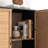 38” Two-Door Indonesian Rattan Storage And Accent Cabinet
