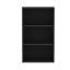 Black Wall Cabinet with Open Storage