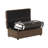 Twin Size Folding Ottoman Sleeper Bed With Mattress Convertible Guest Bed Espresso