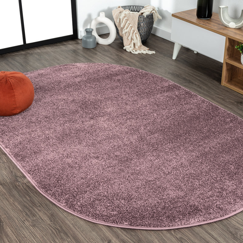 Tapis violet clair Haze, Ovale 6 pi 2 po x 9 pi