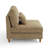 Upholstered Camel Corduroy Armless Chair with Pillow Back,  Module Part For Sectional Sofa-1974785590