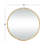 Kristoff Solid Wood Circle Wall Mirror