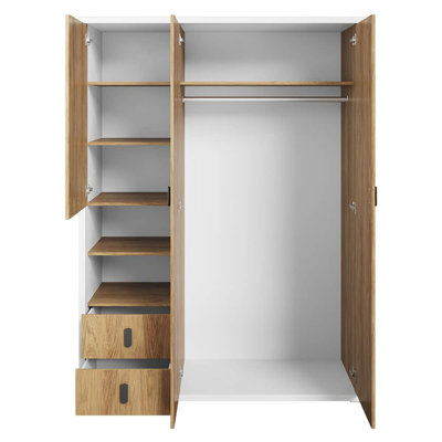 Lionville 3 Door Manufactured Wood Wardrobe