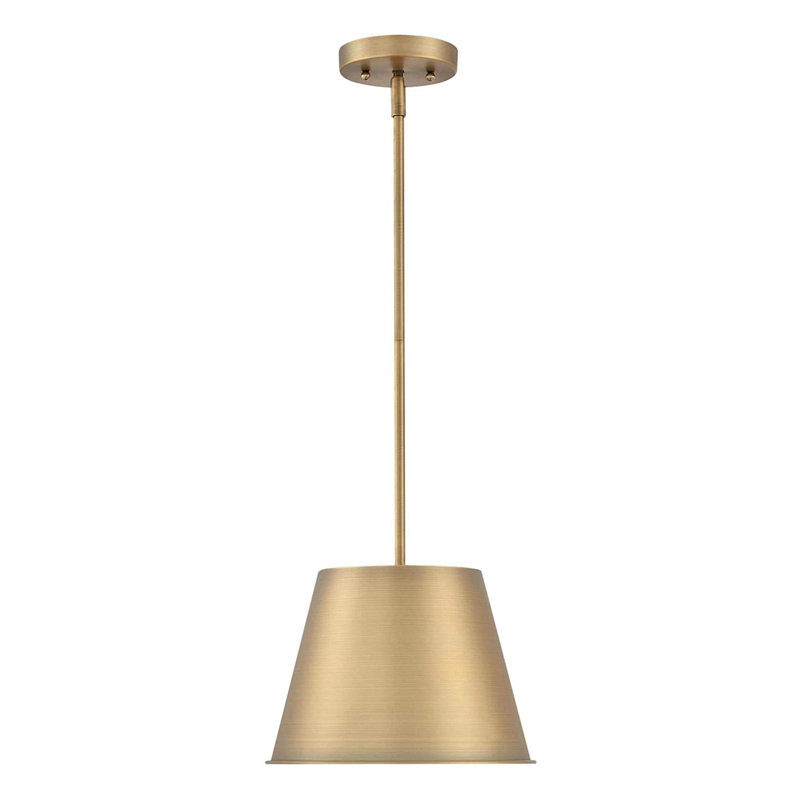 Luminaire suspendu conique 1 lumière, Doré