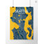 Seattle City Map - No Frame Print-1551624469