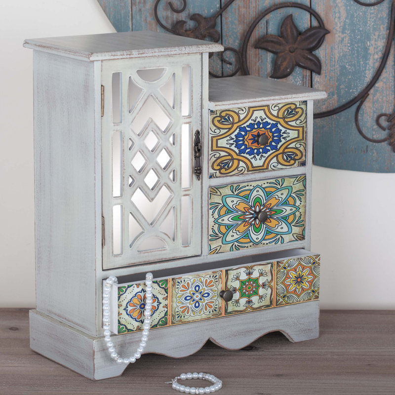 Boîte à bijoux en bois