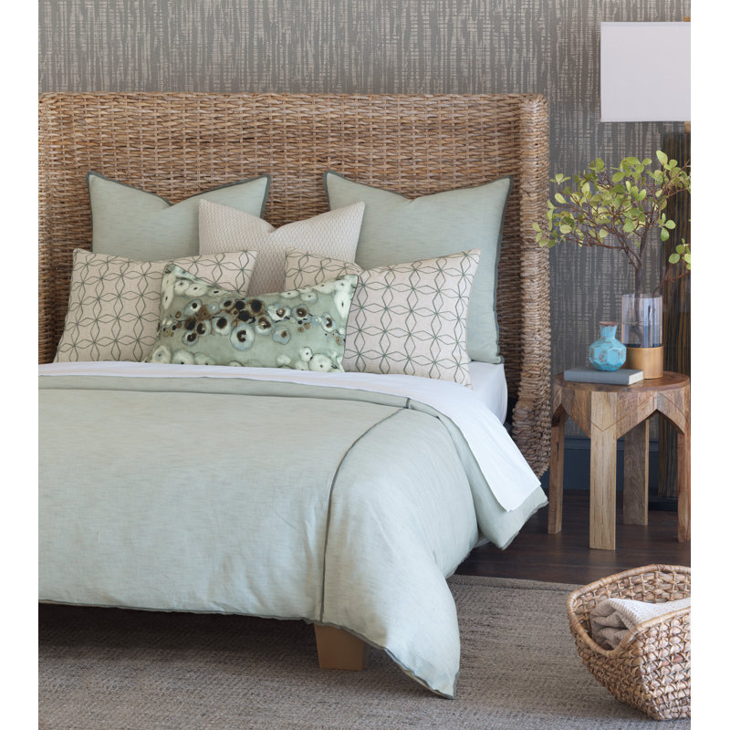 Housse et insert de coussin rectangulaire en coton Laurel, Feather